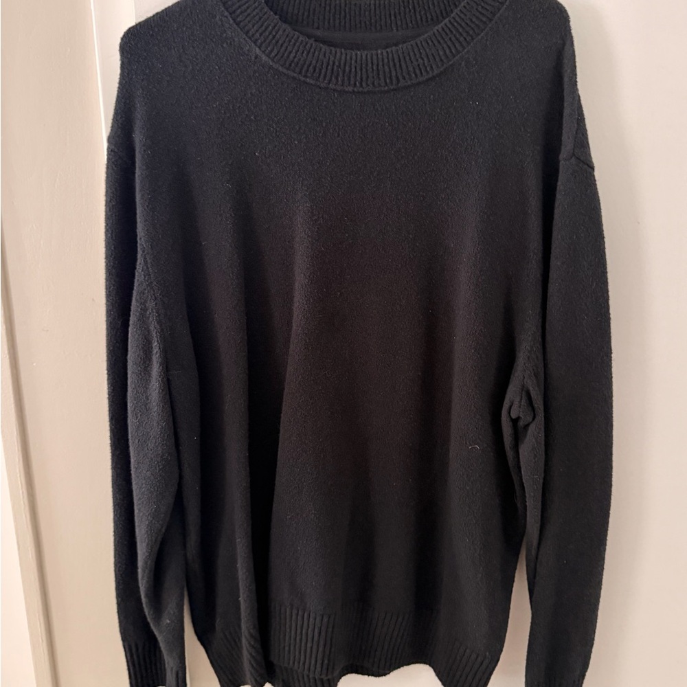 lululemon athletica Black Crewneck Sweater